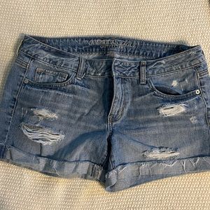 American eagle distressed shorts. Cuffed. Size 12.